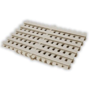 REJILLA TRANSVERSAL PARA CURVAS FLEXIBLE  DE POLIEPROPILENO  CON PROTECCION UV DE ALTA DENSIDAD